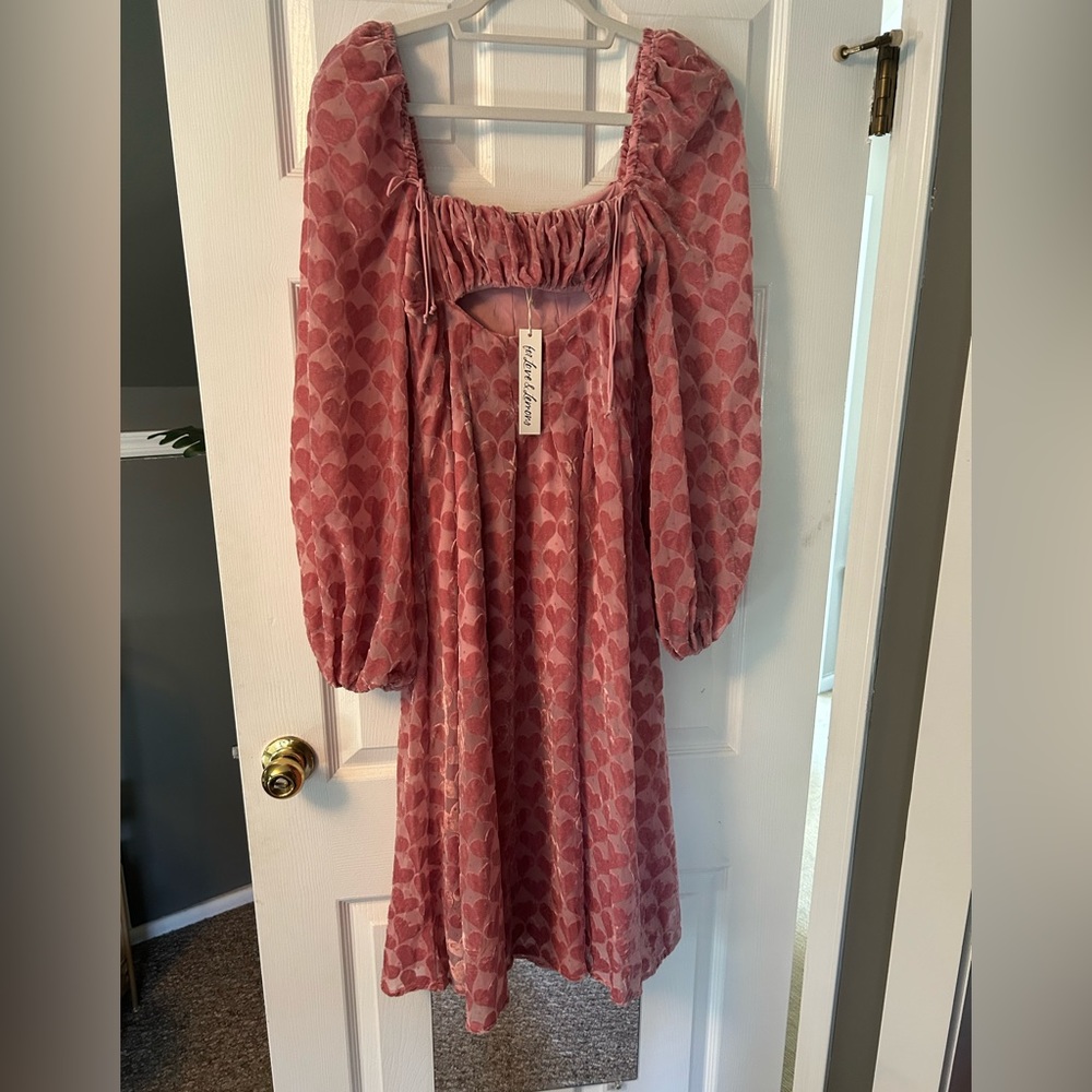 For Love and Lemons Nikki MIDI Dress Pink